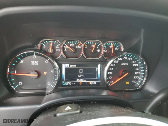 2017 Chevrolet Silverado 1500 LTZ with VIN 1GCVKSEC1HZ134439, listed as a Copart auction lot 83820774 with 97,676 mi miles and Salvage Title. Bid and sale history available at carsss.com. Image 9.