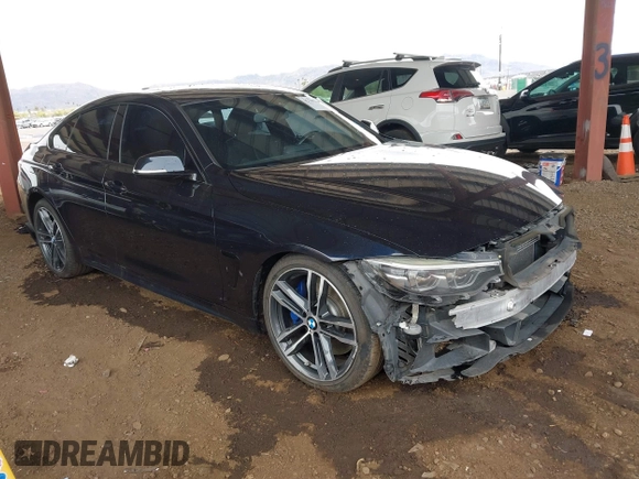 2018 BMW 4 Series 440i with VIN WBA4J5C50JBF07036, listed as a IAAI auction lot 41787949 with 68,821 mi miles and . Bid and sale history available at carsss.com. Image 1.