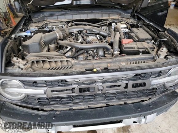 2023 Ford Bronco Raptor with VIN 1FMEE5JR7PLB23414, listed as a Copart auction lot 54733335 with 11,967 mi miles and Salvage title. Bid and sale history available at DreamBid. Image 12.