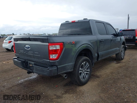 2023 Ford F-150 XL with VIN 1FTFW1E55PKF68245, listed as a IAAI auction lot 41107774 with 18,938 mi miles. Bid and sale history available at carsss.com. Image 4.