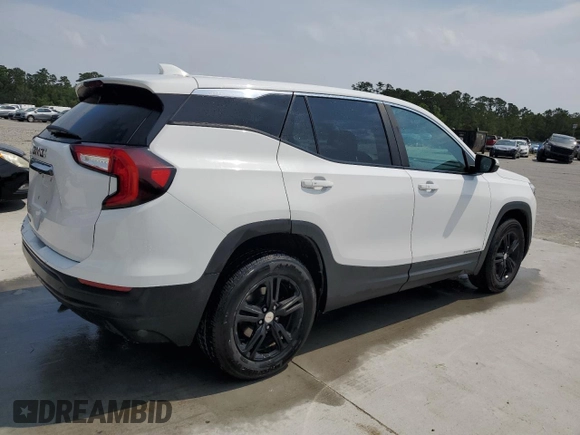 2022 GMC Terrain SLE with VIN 3GKALMEV7NL111764, listed as a Copart auction lot 57487815 with 47,373 mi miles and Salvage title. Bid and sale history available at DreamBid. Image 3.
