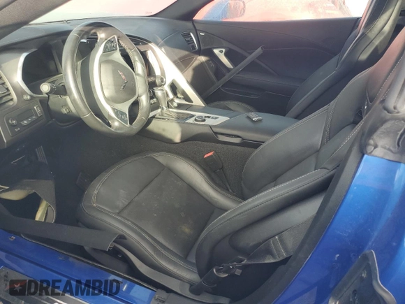2019 Chevrolet Corvette Grand Sport 2LT with VIN 1G1YY3D77K5122132, listed as a Copart auction lot 75643214 with 0 mi miles and Non Repairable. Bid and sale history available at carsss.com. Image 7.