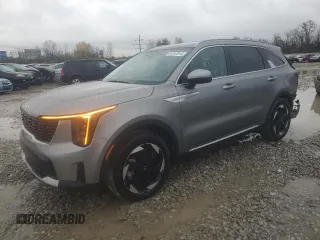 2025 Kia Sorento Hybrid EX with VIN KNDRHDJG4S5286931, listed as a Copart auction lot 81297514 with 4,864 mi miles and Salvage Title. Bid and sale history available at carsss.com. Image 1.