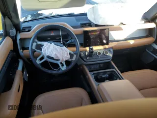 2023 Land Rover Defender with VIN SALEVFEU1P2142841, listed as a Copart auction lot 77387354 with 21,441 mi miles and Salvage title. Bid and sale history available at DreamBid. Image 8.