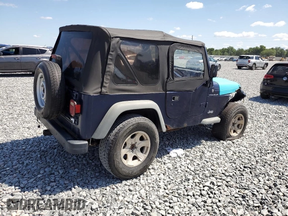 1997 Jeep Wrangler SE with VIN 1J4FY29P2VP446786, listed as a Copart auction lot 52295305 with 0 mi miles and Salvage Title. Bid and sale history available at carsss.com. Image 3.