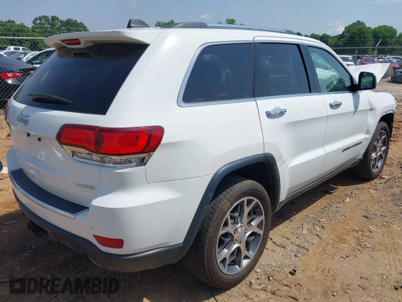 2021 Jeep Grand Cherokee Limited with VIN 1C4RJFBG0MC838597, listed as a IAAI auction lot 42263177 with 86,728 mi miles and . Bid and sale history available at DreamBid. Image 4.
