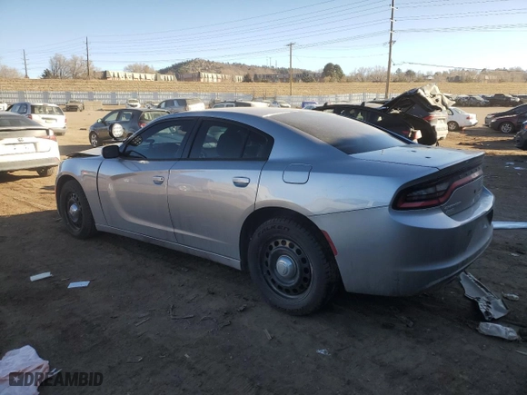2016 Dodge Charger Police with VIN 2C3CDXKT6GH165644, listed as a Copart auction lot 43661975 with 89,549 mi miles and Salvage Title. Bid and sale history available at carsss.com. Image 2.