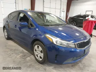 2017 Kia Forte LX with VIN 3KPFK4A72HE052823, listed as a IAAI auction lot 41154594 with 54,585 mi miles. Bid and sale history available at carsss.com. Image 1.