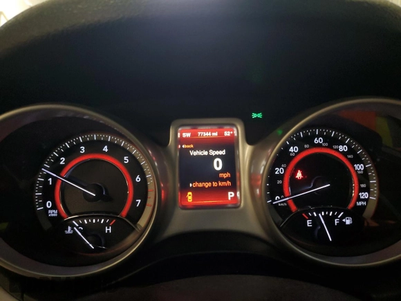 2016 Dodge Journey R/T with VIN 3C4PDDEG3GT168518, listed as a Copart auction lot 50879695 with 77,344 mi miles and Clean Title. Bid and sale history available at DreamBid. Image 9.