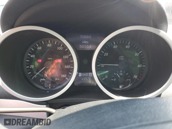 2006 Mercedes-Benz SLK 280 with VIN WDBWK54F66F107123, listed as a Copart auction lot 62306965 with 70,880 mi miles and Salvage title. Bid and sale history available at DreamBid. Image 9.