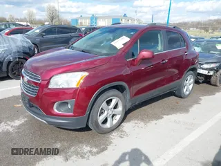 2016 Chevrolet Trax LTZ with VIN 3GNCJRSB3GL161721, listed as a IAAI auction lot 41877282 with 108,709 mi miles. Bid and sale history available at carsss.com. Image 18.
