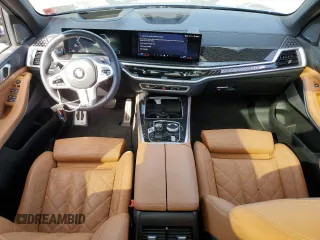 2024 BMW X5 M60i with VIN 5UX33EU07R9U78919, listed as a Copart auction lot 70676234 with 14,301 mi miles and Salvage Title. Bid and sale history available at carsss.com. Image 8.