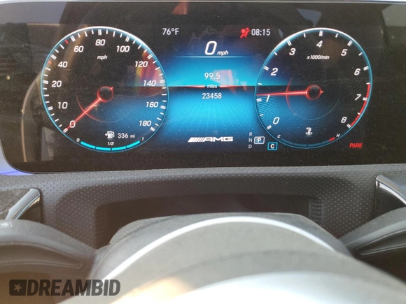 2022 Mercedes-Benz CLA 35 AMG with VIN W1K5J5BBXNN319209, listed as a Copart auction lot 69269304 with 23,458 mi miles and Salvage Title. Bid and sale history available at DreamBid. Image 9.