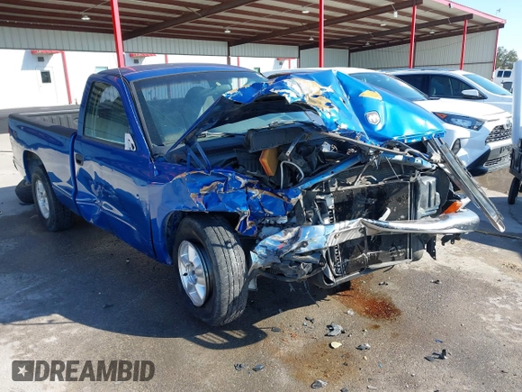 1998 Dodge Dakota SLT with VIN 1B7FL26XXWS716967, listed as a IAAI auction lot 41492594 with 189,176 mi miles and . Bid and sale history available at DreamBid. Image 1.