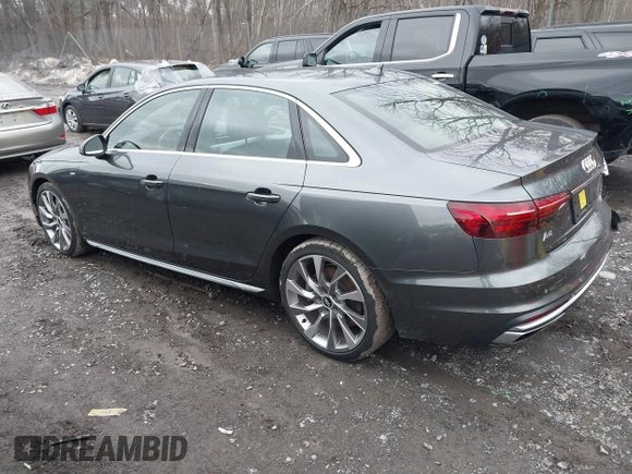 2020 Audi A4 Premium Plus with VIN WAUENAF46LN005005, listed as a IAAI auction lot 41737614 with 52,642 mi miles and . Bid and sale history available at DreamBid. Image 3.