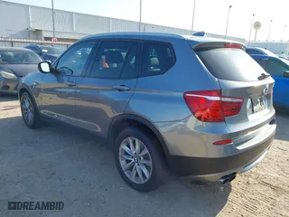 2013 BMW X3 xDrive28i with VIN 5UXWX9C59D0A09711, listed as a IAAI auction lot 41995475 with 104,123 mi miles. Bid and sale history available at carsss.com. Image 3.