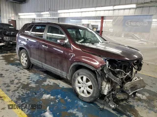 2012 Kia Sorento LX with VIN 5XYKT3A20CG256235, listed as a Copart auction lot 46143685 with 235,582 mi miles and Non Repairable. Bid and sale history available at carsss.com. Image 4.