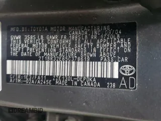 2005 Toyota Corolla CE with VIN 2T1BR32E65C378619, listed as a Copart auction lot 55856255 with 217,564 mi miles and Clean Title. Bid and sale history available at DreamBid. Image 12.