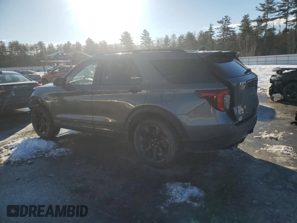 2023 Ford Explorer ST with VIN 1FM5K8GC7PGC12499, listed as a Copart auction lot 43004895 with 9,485 mi miles and Salvage Title. Bid and sale history available at carsss.com. Image 2.