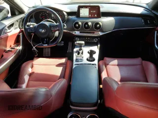 2020 Kia Stinger GT1 with VIN KNAE45LC2L6076525, listed as a Copart auction lot 74275304 with 87,238 mi miles and Salvage Title. Bid and sale history available at DreamBid. Image 8.