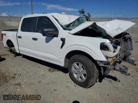 2021 Ford F-150 XL with VIN 1FTFW1E50MFC05081, listed as a Copart auction lot 63128785 with Not provided miles and Salvage title. Bid and sale history available at DreamBid. Image 4.