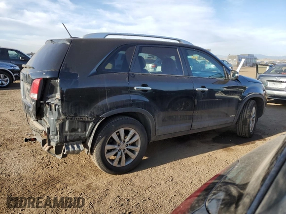 2011 Kia Sorento EX with VIN 5XYKUDA20BG118826, listed as a Copart auction lot 48350835 with 187,302 mi miles and Salvage Title. Bid and sale history available at carsss.com. Image 3.