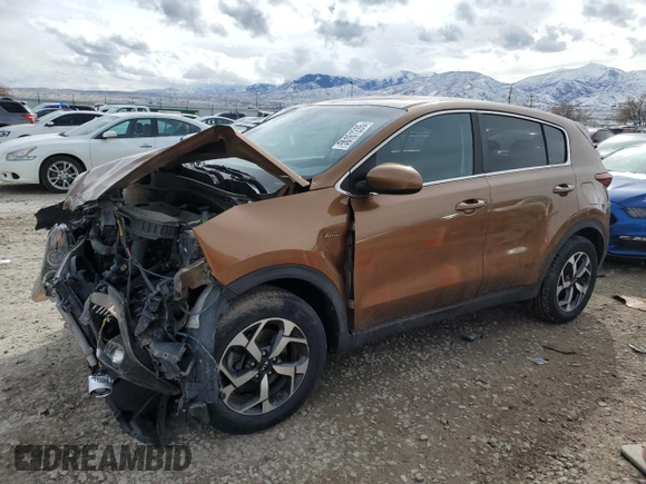 2021 Kia Sportage LX with VIN KNDPMCAC0M7876075, listed as a Copart auction lot 50161285 with Not Provided miles and Salvage Title. Bid and sale history available at carsss.com. Image 1.