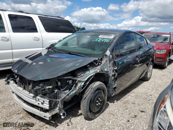 2016 Toyota Prius Two with VIN JTDKBRFU8G3008146, listed as a Copart auction lot 60035684 with 101,001 mi miles and Salvage Title. Bid and sale history available at carsss.com. Image 1.