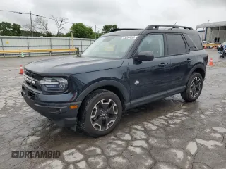 2023 Ford Bronco Sport Outer Banks z VIN 3FMCR9C6XPRD86181, wystawiony jako Copart lot #53264485 z przebiegiem 22 464 mil mil oraz Szkoda całkowita • Salvage title. Historia ofert i sprzedaży dostępna na DreamBid. Obrazek 1.