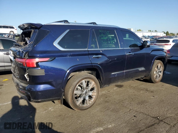 2024 Toyota Sequoia SR5 with VIN 7SVAAABA2RX021973, listed as a Copart auction lot 69408364 with 16,567 mi miles and Salvage Title. Bid and sale history available at carsss.com. Image 3.