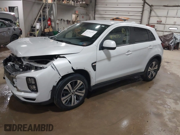 2022 Mitsubishi Outlander Sport ES with VIN JA4ARUAU6NU017446, listed as a IAAI auction lot 41711393 with 42,940 mi miles. Bid and sale history available at carsss.com. Image 18.