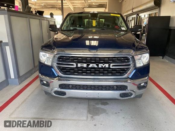 2022 Ram 1500 Big Horn with VIN 1C6RRFFG6NN179019, listed as a IAAI auction lot 42774180 with 91,718 mi miles and . Bid and sale history available at DreamBid. Image 14.