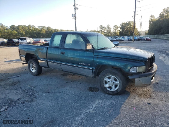 1996 Dodge Ram 1500 with VIN 3B7HC13Y3TG182715, listed as a Copart auction lot 75894364 with 195,503 mi miles and Salvage Title. Bid and sale history available at carsss.com. Image 4.