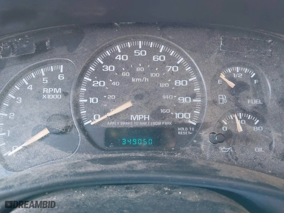 2002 Chevrolet Tahoe LT with VIN 1GNEC13Z02R203361, listed as a IAAI auction lot 41580885 with 349,050 mi miles. Bid and sale history available at carsss.com. Image 7.