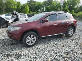 2010 Nissan Murano S with VIN JN8AZ1MU8AW011313, listed as a Copart auction lot 54008375 with 0 mi miles and Clean Title. Bid and sale history available at carsss.com. Image 1.
