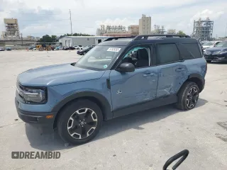 2024 Ford Bronco Sport Outer Banks z VIN 3FMCR9C61RRE36985, wystawiony jako Copart lot #57328355 z przebiegiem 7 884 mil mil oraz Szkoda całkowita • Salvage title. Historia ofert i sprzedaży dostępna na DreamBid. Obrazek 1.