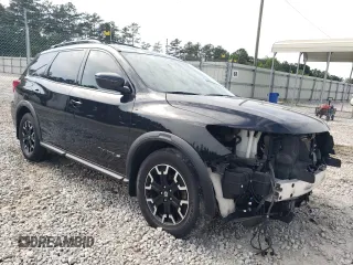 2019 Nissan Pathfinder SL with VIN 5N1DR2MN9KC654050, listed as a Copart auction lot 57473925 with 51,904 mi miles and Salvage title. Bid and sale history available at DreamBid. Image 4.