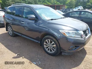 2014 Nissan Pathfinder Platinum z VIN 5N1AR2MN3EC723841, wystawiony jako IAAI lot #42621901 z przebiegiem 172 033 mil mil oraz . Historia ofert i sprzedaży dostępna na DreamBid. Obrazek 1.