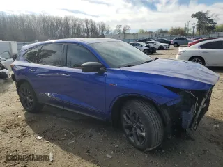 2023 Acura MDX w/A-Spec Package with VIN 5J8YE1H02PL001112, listed as a Copart auction lot 49320085 with 22,907 mi miles and Salvage Title. Bid and sale history available at carsss.com. Image 4.