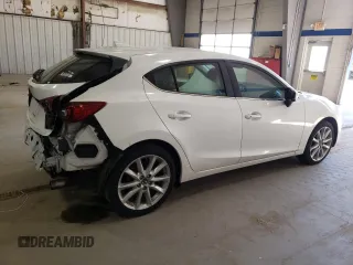 2017 Mazda 3 Grand Touring with VIN 3MZBN1M34HM143009, listed as a Copart auction lot 46926945 with 75,424 mi miles and Salvage Title. Bid and sale history available at carsss.com. Image 3.
