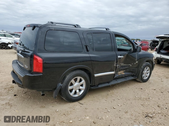 2007 Infiniti QX56 with VIN 5N3AA08C27N800671, listed as a Copart auction lot 43329395 with 256,723 mi miles and Salvage Title. Bid and sale history available at carsss.com. Image 3.