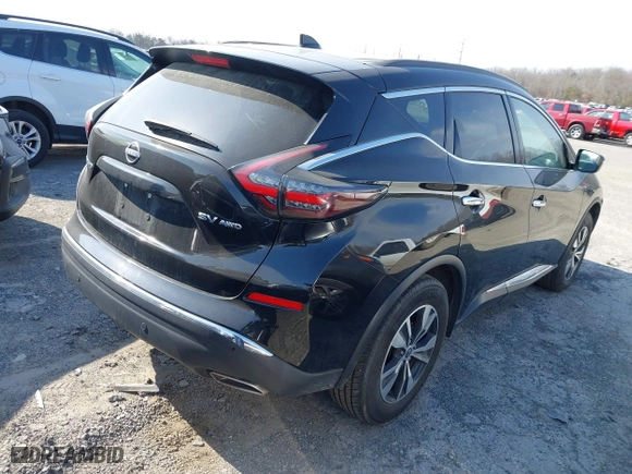 2023 Nissan Murano SV with VIN 5N1AZ2BS0PC132250, listed as a IAAI auction lot 41681155 with 45,067 mi miles. Bid and sale history available at carsss.com. Image 4.