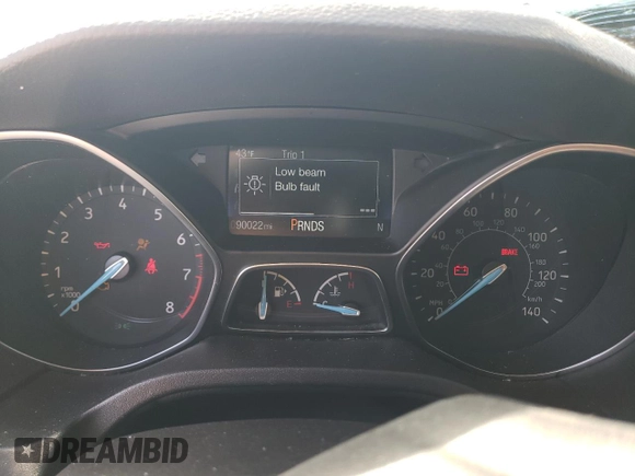 2015 Ford Focus SE with VIN 1FADP3F26FL375606, listed as a Copart auction lot 45540375 with 90,022 mi miles and Salvage Title. Bid and sale history available at carsss.com. Image 9.