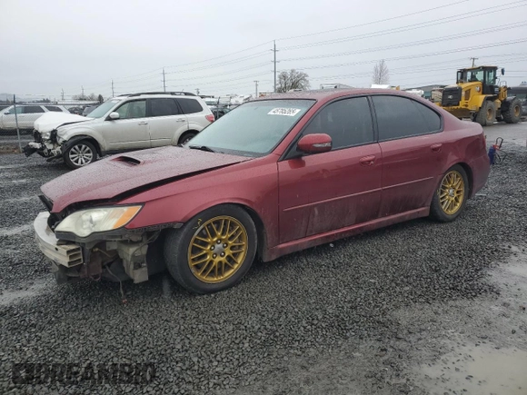 2009 Subaru Legacy GT Limited with VIN 4S3BL676796221621, listed as a Copart auction lot 45785265 with 116,563 mi miles and Salvage title. Bid and sale history available at DreamBid. Image 1.