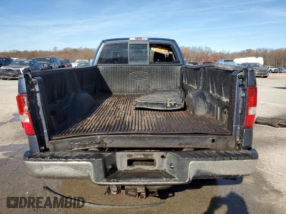 2005 Ford F-150 XL with VIN 1FTRF14W65KC37551, listed as a Copart auction lot 80317184 with 191,768 mi miles and Salvage title. Bid and sale history available at DreamBid. Image 10.