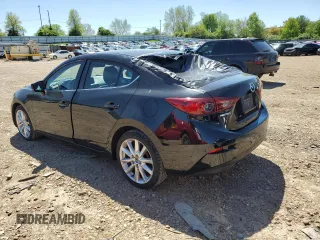 2017 Mazda 3 Touring with VIN JM1BN1V7XH1111943, listed as a Copart auction lot 51472744 with 121,100 mi miles and Salvage Title. Bid and sale history available at DreamBid. Image 2.