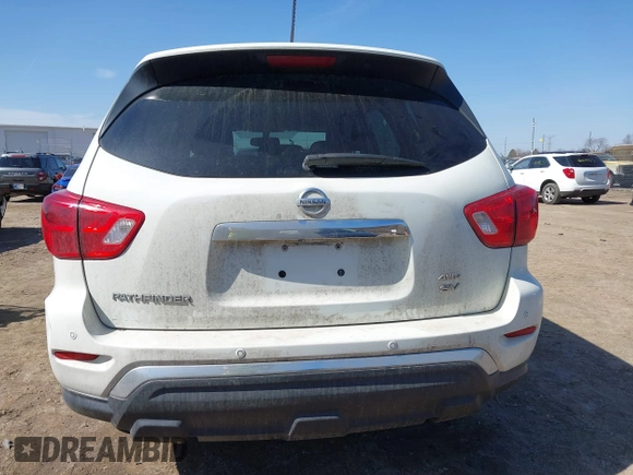 2017 Nissan Pathfinder SV with VIN 5N1DR2MM8HC667792, listed as a IAAI auction lot 41776454 with 185,467 mi miles. Bid and sale history available at carsss.com. Image 16.