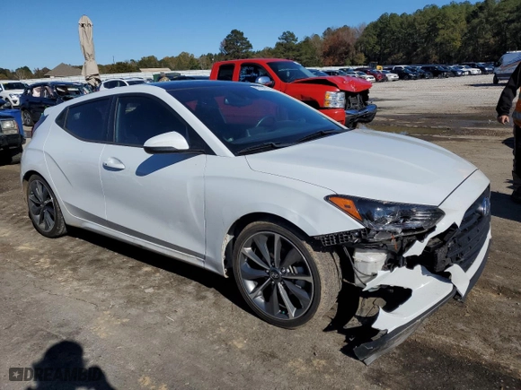 2019 Hyundai Veloster 2.0 Premium with VIN KMHTG6AF9KU008619, listed as a Copart auction lot 82795614 with 49,308 mi miles and Salvage Title. Bid and sale history available at carsss.com. Image 4.