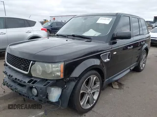 2009 Land Rover Range Rover Sport SC with VIN SALSH23419A203927, listed as a IAAI auction lot 41949748 with 165,684 mi miles. Bid and sale history available at carsss.com. Image 2.