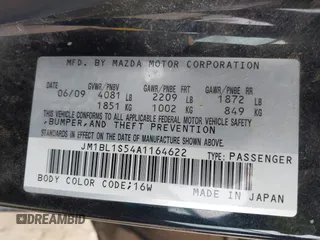 2010 Mazda 3 S Grand Touring with VIN JM1BL1S54A1164622, listed as a IAAI auction lot 41941238 with 181,179 mi miles and . Bid and sale history available at carsss.com. Image 9.